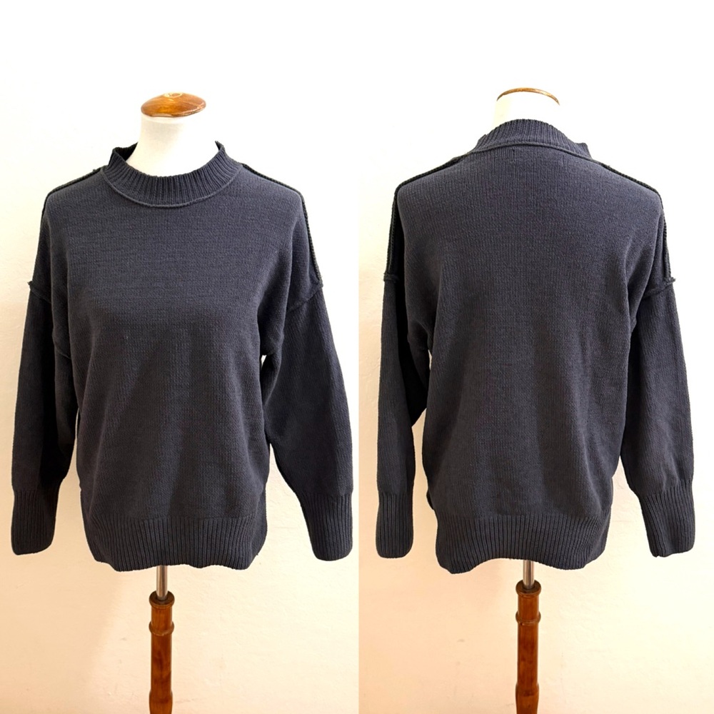 Abercrombie & Fitch Charcoal Crew Neck Sweater - Picture 2 of 3